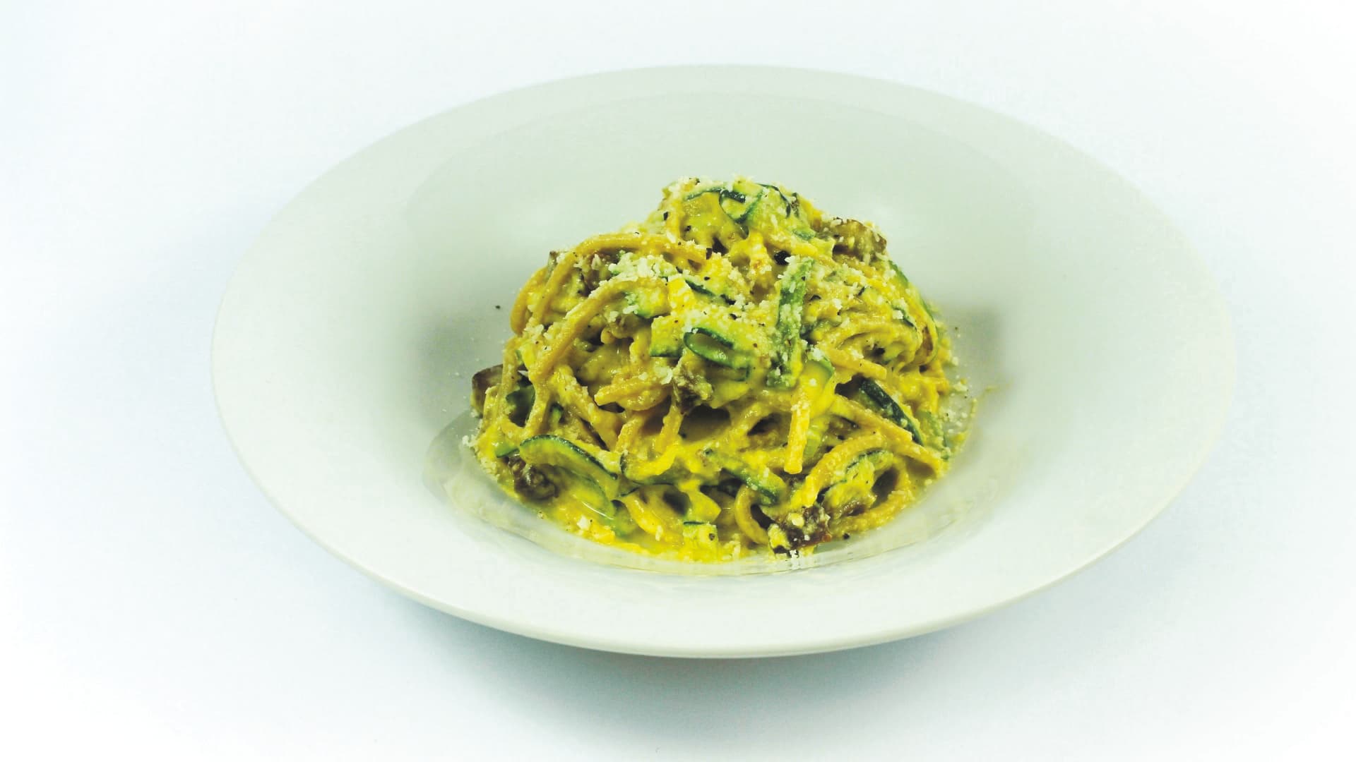 Spaghetti alla carbonara di zucchine