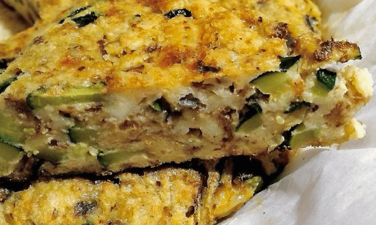 Frittata di verdure e pane