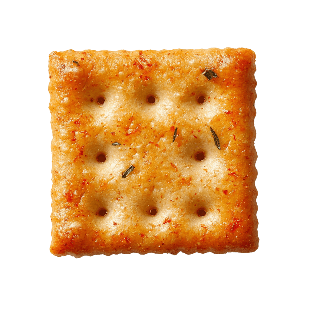 Flavoured crackers