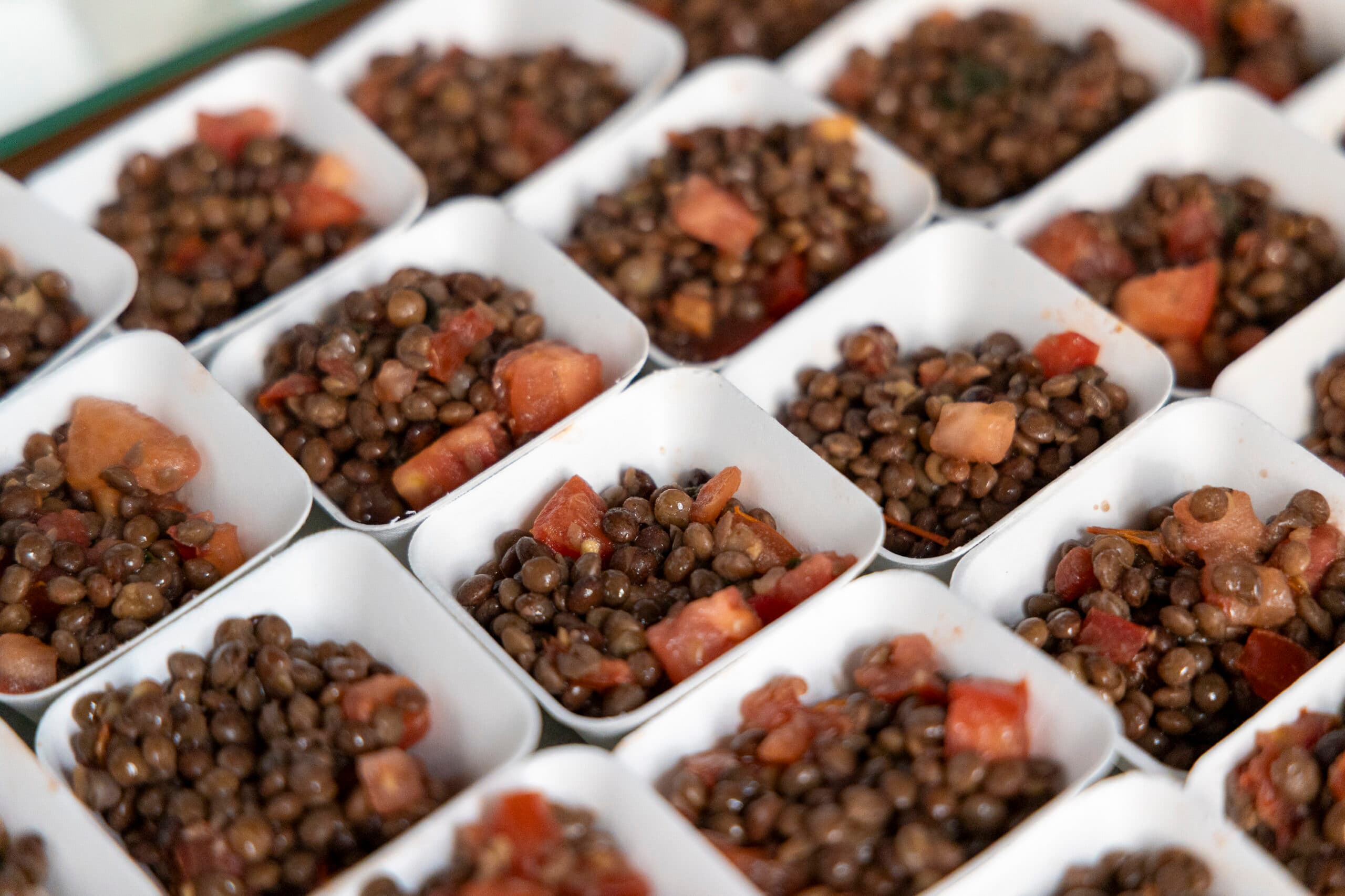Black lentils from Calasetta salad